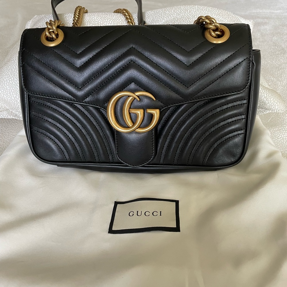 GG Marmont small matelassé shoulder bag